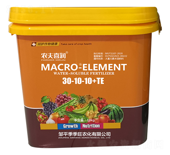 大量元素水溶肥料30-10-10+TE-農夫喜潤-季季旺